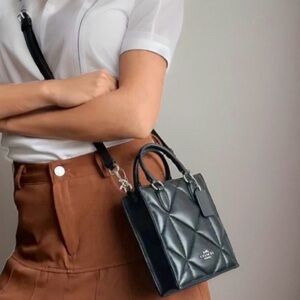 Coach Black Quilted Mini Bag